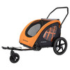 SCHWINN SPRINGBROOK BICYCLE TRAILER, TWO PASSENGERS - BLACK/ORANGE