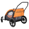 SCHWINN SPRINGBROOK BICYCLE TRAILER, TWO PASSENGERS - BLACK/ORANGE