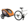 SCHWINN SPRINGBROOK BICYCLE TRAILER, TWO PASSENGERS - BLACK/ORANGE