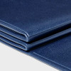 ALL IN MOTION FOLDING TRAVEL YOGA MAT NAVY 3MM BLUE - SOLID PATTERN - BLUE New