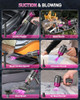 EYYA Handheld Car Vacuum Cleaner Cordless 15000PA High Power 135 - Gray/Pink