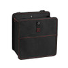 YSSOA FOLDABLE CAR TRASH CAN WITH STORAGE POCKETS CAR GARBAGE CAN BLACK