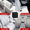 YSSOA FOLDABLE CAR TRASH CAN WITH STORAGE POCKETS CAR GARBAGE CAN BLACK