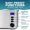 Elite Gourmet ECT4400B# Long Slot 4 Slice Toaster Count Up Toast Stainless Steel