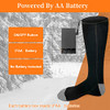 MUTOUHE HEATED SOCKS FOR MEN AND WOMEN, BATTERY HEATED SOCKS WASHABLE - BLACK MUTOUHE HEATED SOCKS FOR MEN AND WOMEN, BATTERY HEATED SOCKS WASHABLE - BLACK