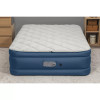 SEALY ALWAYZAIRE TOUGH GUARD DUVET MATTRESS QUEEN BUILT-IN PUMP - BEIGE/BLUE