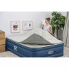 SEALY ALWAYZAIRE TOUGH GUARD DUVET MATTRESS QUEEN BUILT-IN PUMP - BEIGE/BLUE