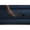 SEALY ALWAYZAIRE TOUGH GUARD DUVET MATTRESS QUEEN BUILT-IN PUMP - BEIGE/BLUE
