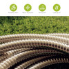 RELXITL 100FT METAL GARDEN HOSE STAINLESS HEAVY DUTY FLEXIBLE - YELLOW
