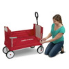 RADIO FLYER 3-IN-1 EZ FOLD WAGON WITH CANOPY, SEAT BELTS - RED