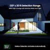 HOME ZONE SECURITY 2 PACKS SOLAR FLOOD LIGHTS OUTDOOR MOTION SENSOR - BLACK