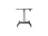 StarTech.com Sit Stand Mobile Workstation - Rolling Desk - One-Touch Height