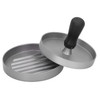 AMZCHEF BURGER MAKER ALUMINUM DIE CASTING BURGER PRESS NON STICK - BLACK/SILVER