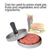 AMZCHEF BURGER MAKER ALUMINUM DIE CASTING BURGER PRESS NON STICK - BLACK/SILVER