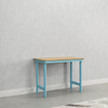 EVEREST 44 IN. WIDE WORK TABLE - MODERN BLUE WITH BAMBOO COLOR