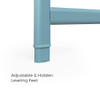 EVEREST 44 IN. WIDE WORK TABLE - MODERN BLUE WITH BAMBOO COLOR