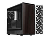 DIYPC DIY-ATX08-Wood Black USB3.0 /Type C ATX Mid Tower Gaming Computer Case w/