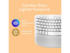 Logitech Wave Keys for Mac, Wireless Ergonomic Keyboard with Cushioned Palm