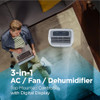 BLACK+DECKER 14,000 BTU PORTABLE AIR CONDITIONER 3-IN-1 AC BPP10WTB - WHITE