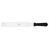 ATECO ULTRA STRAIGHT SPATULA WITH 12" STAINLESS BLADE, DISHWASHER SAFE - BLACK