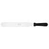 ATECO ULTRA STRAIGHT SPATULA WITH 12" STAINLESS BLADE, DISHWASHER SAFE - BLACK