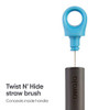 OWALA 2-IN-1 WATER BOTTLE BRUSH CLEANER AND WATER BOTTLE - SMOKEY BLUE New