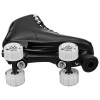 ROLLER DERBY YOUTH ADULT CUSTOM FIT QUAD ROLLER SKATES - SIZE: 7-10 - BLACK