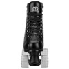 ROLLER DERBY YOUTH ADULT CUSTOM FIT QUAD ROLLER SKATES - SIZE: 7-10 - BLACK
