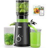 ECOSELF JUICER MACHINES 4.35" LARGE FEED CHUTE HANDS FREE COLD PRESS - BLACK
