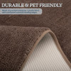 PETMAKER DOG DOOR MAT 36X26-INCH LARGE ENTRYWAY RUG NON-SLIP BACK - BROWN New
