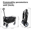 RADIANTNAME W2932P210076 COLLAPSIBLE FOLDABLE WAGON CART - BLACK