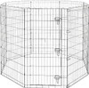 AMAZON BASICS FOLDABLE OCTAGONAL DOG PLAYPEN SINGLE DOOR 48" - X-LARGE - BLACK