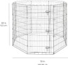 AMAZON BASICS FOLDABLE OCTAGONAL DOG PLAYPEN SINGLE DOOR 48" - X-LARGE - BLACK