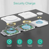 ORIA 3 IN 1 FOLDABLE WIRELESS CHARGER FAST PAD CHARGING STATION IOS - WHITE