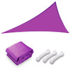 YESCOM 1 25'X25'X25' TRIANGLE SUN SHADE SAIL 97% UV BLOCK COMMERCIAL - FUCHSIA