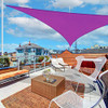 YESCOM 1 25'X25'X25' TRIANGLE SUN SHADE SAIL 97% UV BLOCK COMMERCIAL - FUCHSIA