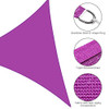YESCOM 1 25'X25'X25' TRIANGLE SUN SHADE SAIL 97% UV BLOCK COMMERCIAL - FUCHSIA