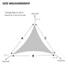 ASTEROUTDOOR SUN SHADE SAIL TRIANGLE 16' X 16' X 16' UV BLOCK CANOPY - TERRA