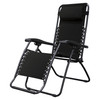 CARAVAN SPORTS ZERO GRAVITY OUTDOOR FOLDING PATIO RECLINER CHAIR - BLACK