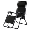 CARAVAN SPORTS ZERO GRAVITY OUTDOOR FOLDING PATIO RECLINER CHAIR - BLACK