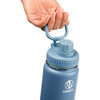 TAKEYA ACTIVES WATER BOTTLE WITH SPOUT LID 18 OZ - BLUESTONE