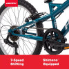 HUFFY HIGHLAND MOUNTAIN BIKE - 20" WHEELS - 7 SPEEDS - EMERALD GLOSS New