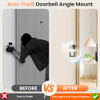 SATISURE VIDEO DOORBELL ANGLE MOUNT 50 TO 130 DEGREE ADJUSTABLE - BLACK