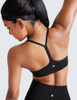 CRZ YOGA BUTTERLUXE WOMENS Y BACK SPORTS BRA PADDED R BACK LOW IMPACT M BLACK CRZ YOGA BUTTERLUXE WOMENS Y BACK SPORTS BRA PADDED R BACK LOW IMPACT M BLACK