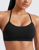 CRZ YOGA BUTTERLUXE WOMENS Y BACK SPORTS BRA PADDED R BACK LOW IMPACT M BLACK CRZ YOGA BUTTERLUXE WOMENS Y BACK SPORTS BRA PADDED R BACK LOW IMPACT M BLACK