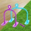 CHUCKLE & ROAR 2 IN 1 KICK AND ROLL FAMILY CROQUET - MULTICOLOR CHUCKLE & ROAR 2 IN 1 KICK AND ROLL FAMILY CROQUET - MULTICOLOR