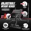 YES4ALL ADJUSTABLE WEIGHT BENCH RACK, 800LBS WORKOUT BENCH PRESS - BLACK