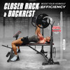 YES4ALL ADJUSTABLE WEIGHT BENCH RACK, 800LBS WORKOUT BENCH PRESS - BLACK