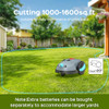 YARDCARE 2025 NEW V100 ROBOTIC LAWN MOWER VISUAL NAVIGATION SMART - GRAY