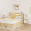 AOBAFUIR HZ1215 RATTAN NIGHTSTAND CHARGING STATION NIGHT STAND - WHITE